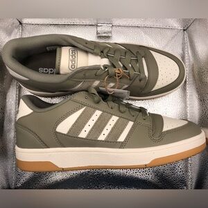 Adidas Green and White Basketball Shoes